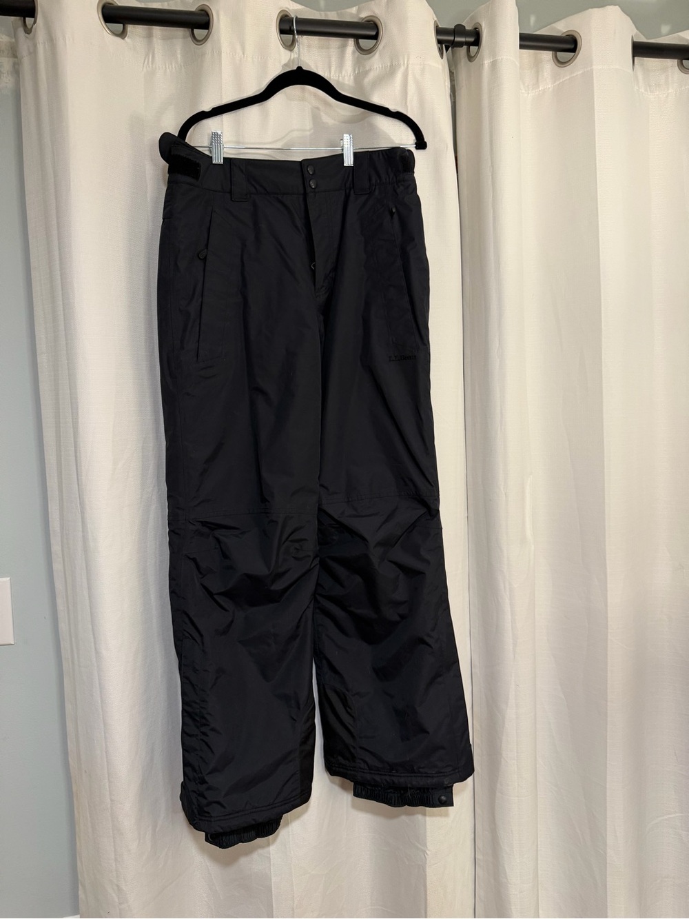 L.L. Bean Womens Black Snow Pants